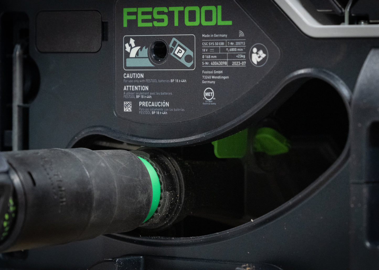 SYS-DST- Festool CSC SYS 50 / Kapex Extractor Adapter
