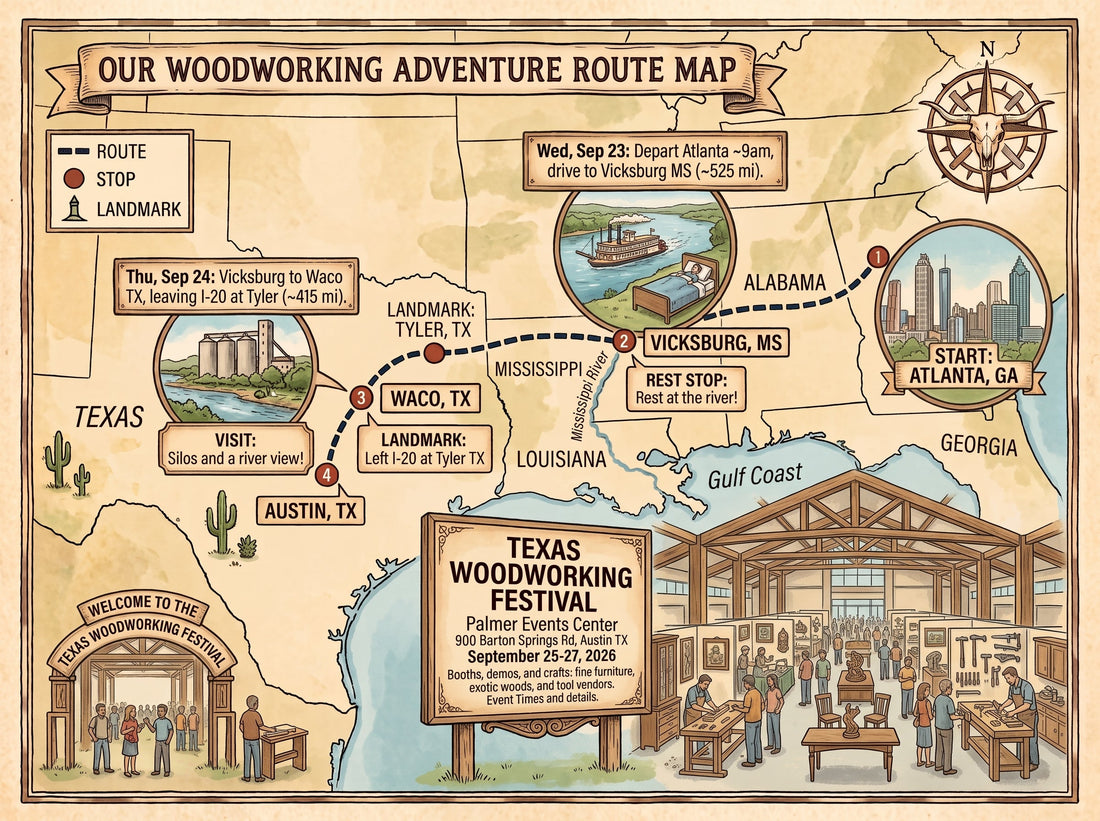 Nine Hundred Miles to Austin — What We're Bringing, and Why We Drive It