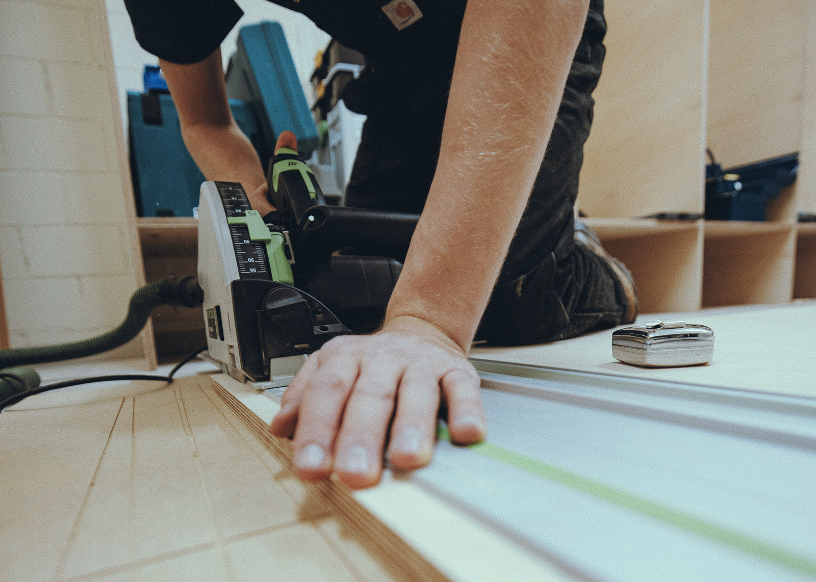 FORG3D workholding on a Festool MFT with guide rail