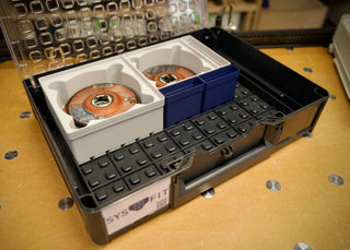 SYS-ORG Grinding & Cut-Off Wheel Bins for Systainer3 Organizer