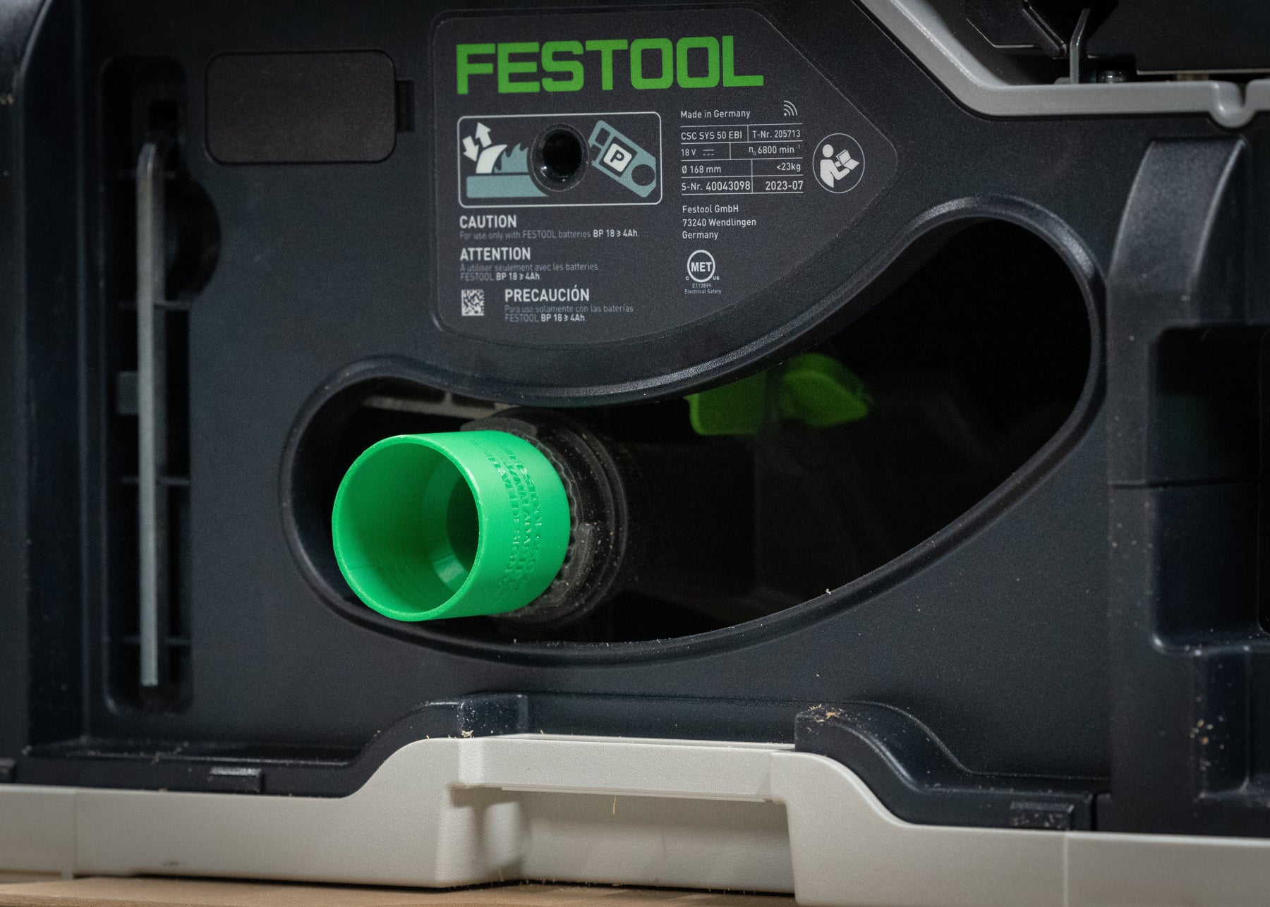 SYS-DST Festool CSC SYS 50 / Kapex Extractor Adapter