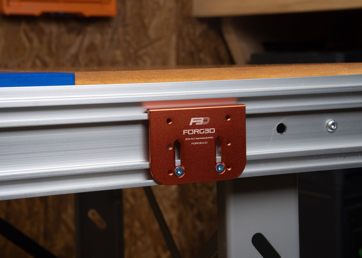 SYS-PLT Pro plate on an MFT rail